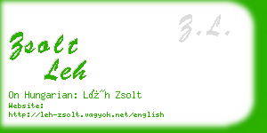 zsolt leh business card